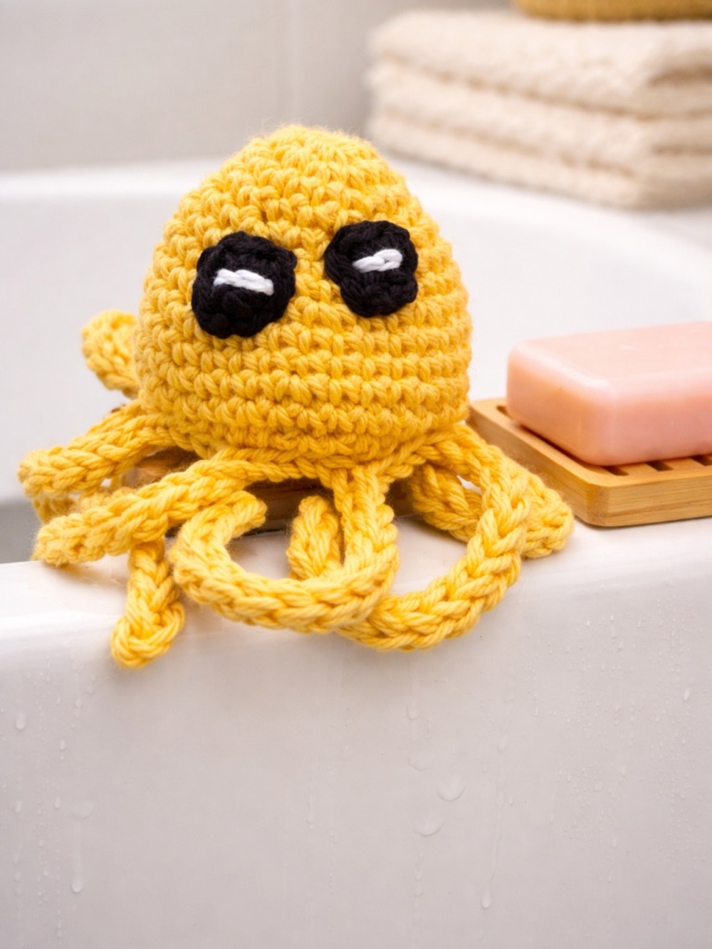 Handmade Crocheted Octopus Soap Saver 100% Cotton - Picture 14 of 16